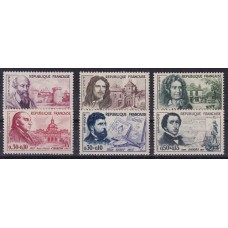 FRANCIA 1960 Yv. 1257/62 SERIE COMPLETA DE ESTAMPILLAS NUEVAS MINT 21 EUROS